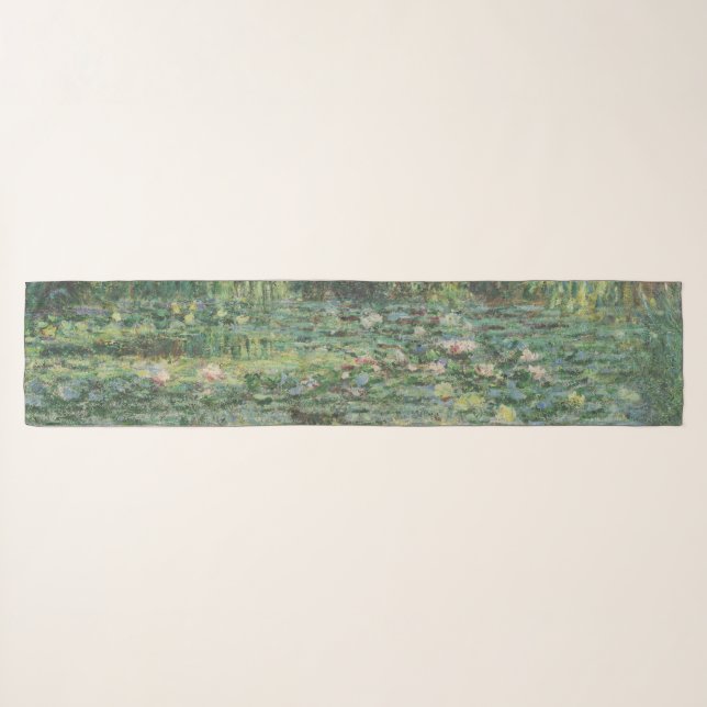 The Water-Lily Pond, Landscape Oil Painting, Monet Scarf (Front (Horizontal))