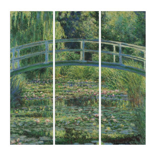 The Water-Lily Pond, Landscape Oil Painting, Monet Triptych