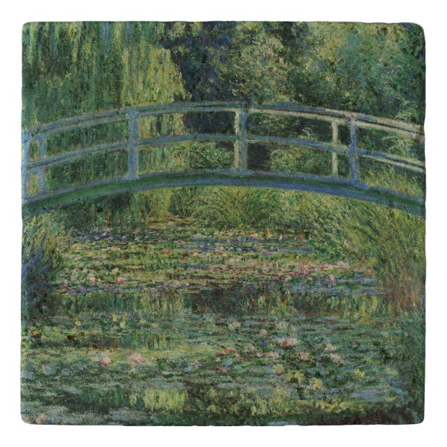 The Water-Lily Pond, Landscape Oil Painting, Monet Trivet (Front)