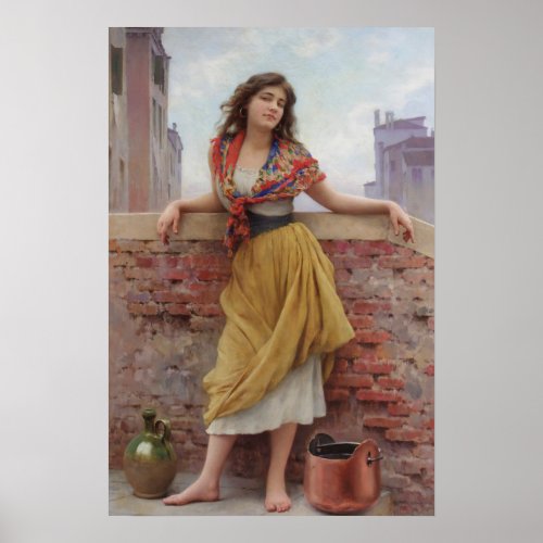 The Watercarrier by Eugene de Blaas _ Poster