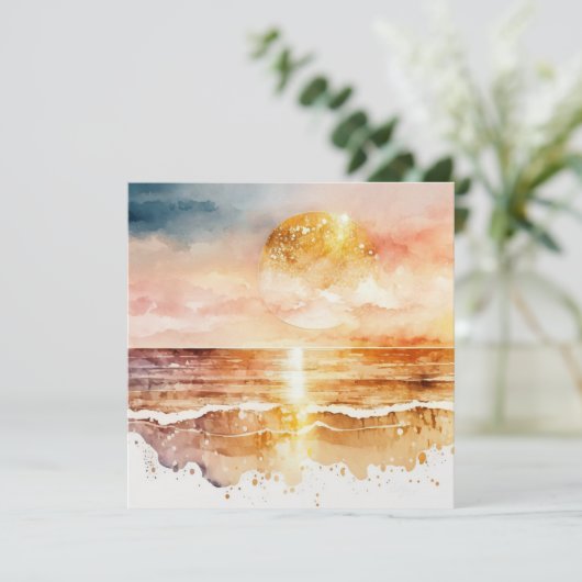 The Watercolor Beach Series Design 1 (Standing Front)