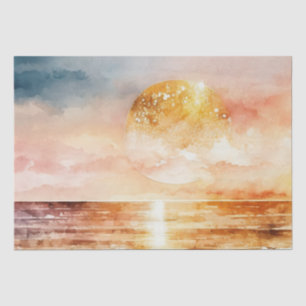 The Watercolor Beach Series Design 1 Tissue Paper