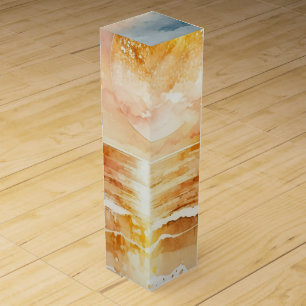 The Watercolor Beach Series Design 1 Wine Box