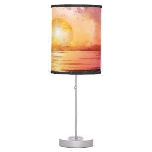 The Watercolor Beach Series Design 3 Table Lamp