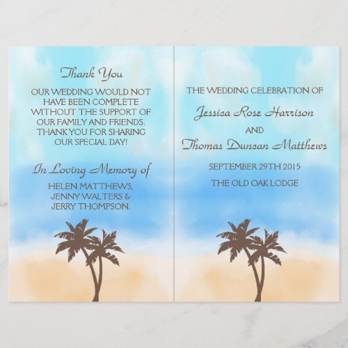 The Watercolor Beach Wedding Collection