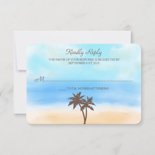 The Watercolor Beach Wedding Collection _ RSVP