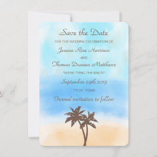 The Watercolor Beach Wedding Collection Save The Date