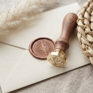 The Watercolor Desert Range Wedding Suite - Wax Seal Stamp