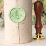 The Watercolor Pine Tree Forest Wedding Collection Wax Seal Stamp<br><div class="desc">Celebrate in style with this elegant wax seal stamp. The design features a rustic pine tree with easy to personalize monogram initials. These stamps are perfect for any fancy celebrations including weddings,  bridal showers,  anniversaries,  etc. Matching wedding items can be found in the collection.</div>