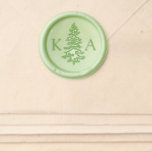 The Watercolor Pine Tree Forest Wedding Collection Wax Seal Sticker<br><div class="desc">Celebrate in style with this elegant wax seal stickers. The design features a rustic pine tree with easy to personalize monogram initials. These wax stickers are perfect for any fancy celebrations including weddings,  bridal showers,  anniversaries,  etc. Matching wedding items can be found in the collection.</div>