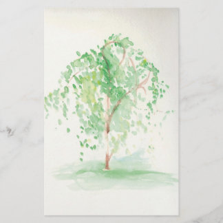 The Watercolor Willow Stationary Stationery