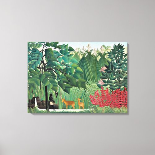 The Waterfall by Henri Rousseau Canvas Print