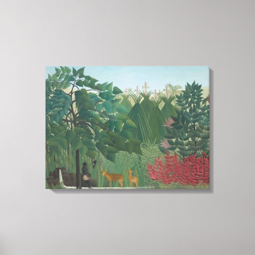 The Waterfall by Henri Rousseau Vintage Fine Art Canvas Print