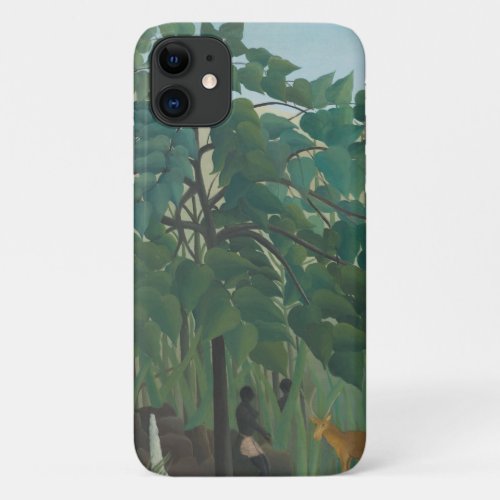 The Waterfall by Henri Rousseau Vintage Fine Art iPhone 11 Case