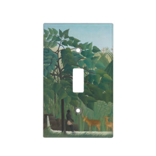 The Waterfall by Henri Rousseau, Vintage Fine Art Light Switch Cover