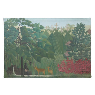 The Waterfall by Henri Rousseau, Vintage Fine Art Placemat