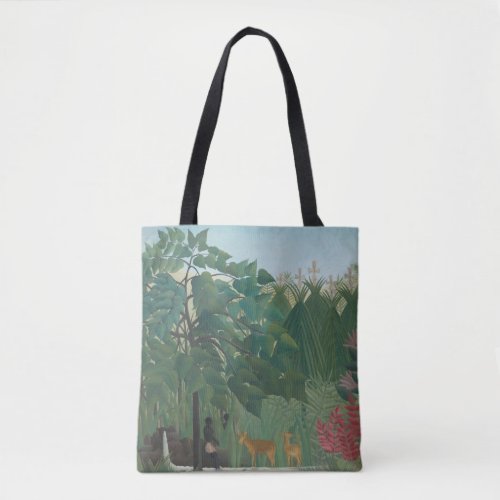The Waterfall by Henri Rousseau Vintage Fine Art Tote Bag