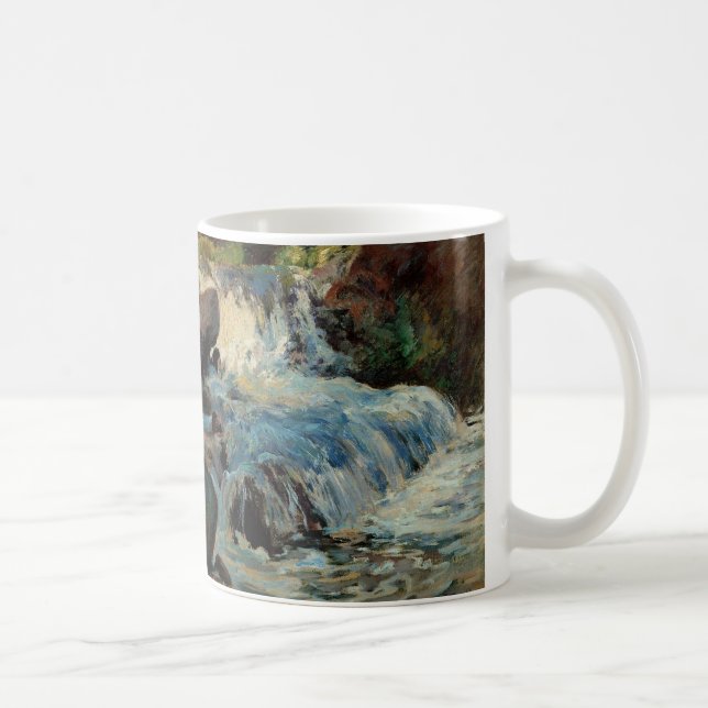 The Waterfall by John Henry Twachtman Coffee Mug (Right)
