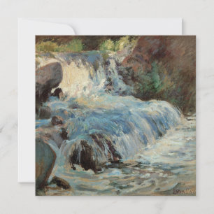 The Waterfall by Twachtman, Vintage Impressionism