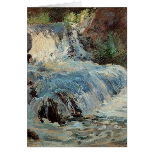 The Waterfall by Twachtman, Vintage Impressionism (Front)