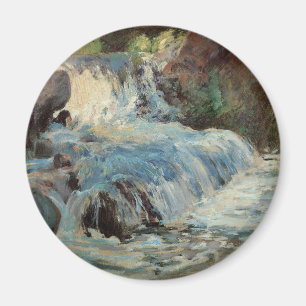 The Waterfall by Twachtman, Vintage Impressionism Magnet