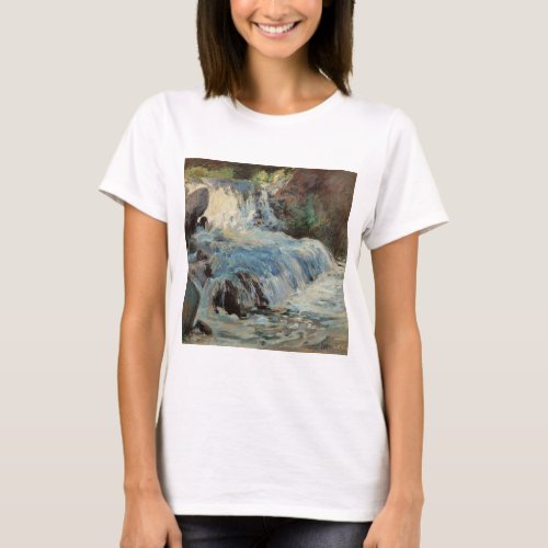 The Waterfall by Twachtman Vintage Impressionism T_Shirt