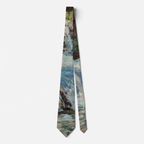 The Waterfall by Twachtman Vintage Impressionism Tie