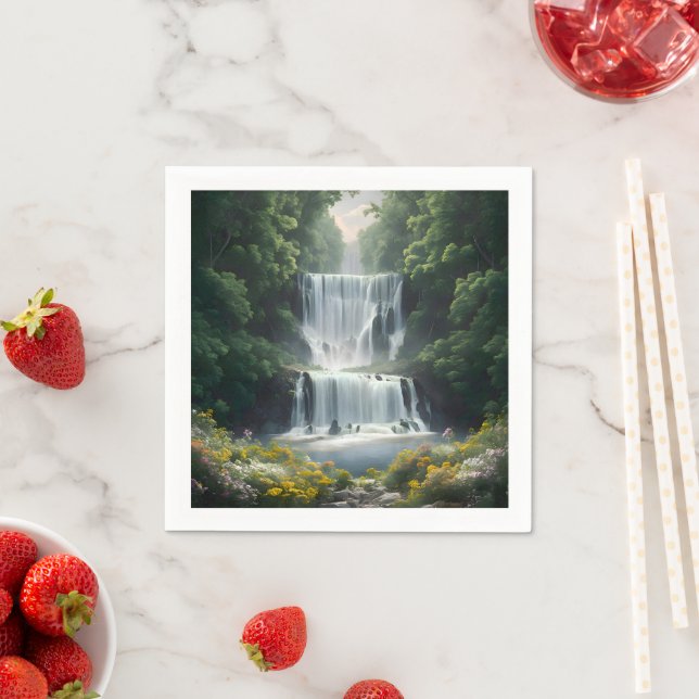 The Waterfall Landscape Napkins (Insitu)