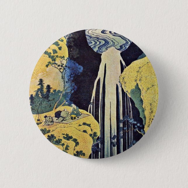 The Waterfall Of Amida Behind The Kiso Road (From Button (Front)