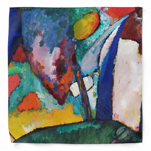 The Waterfall, Wassily Kandinsky Bandana (Front)