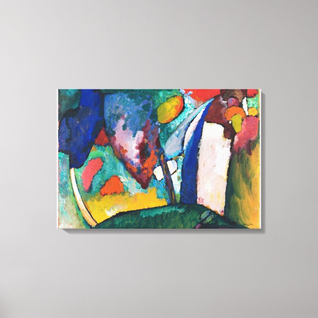 The Waterfall Wassily Kandinsky Canvas Print (Front)