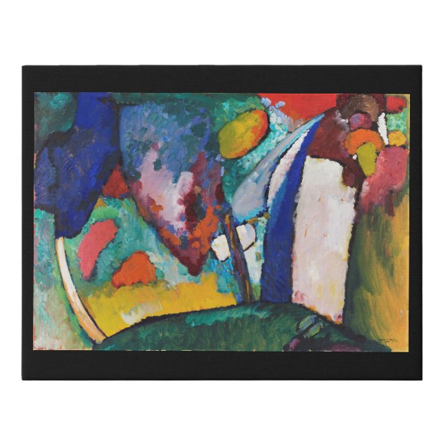 The Waterfall, Wassily Kandinsky Faux Canvas Print (Front)