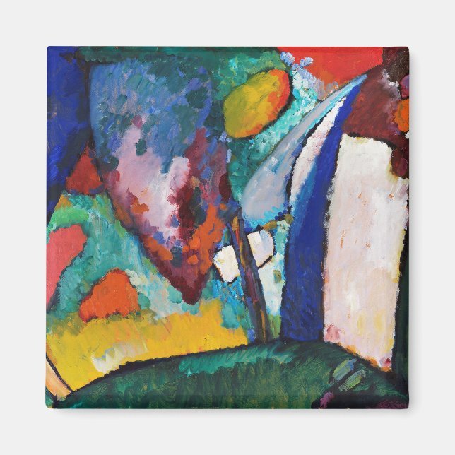 The Waterfall, Wassily Kandinsky Magnet (Front)