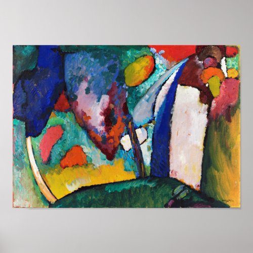 The Waterfall Wassily Kandinsky Poster