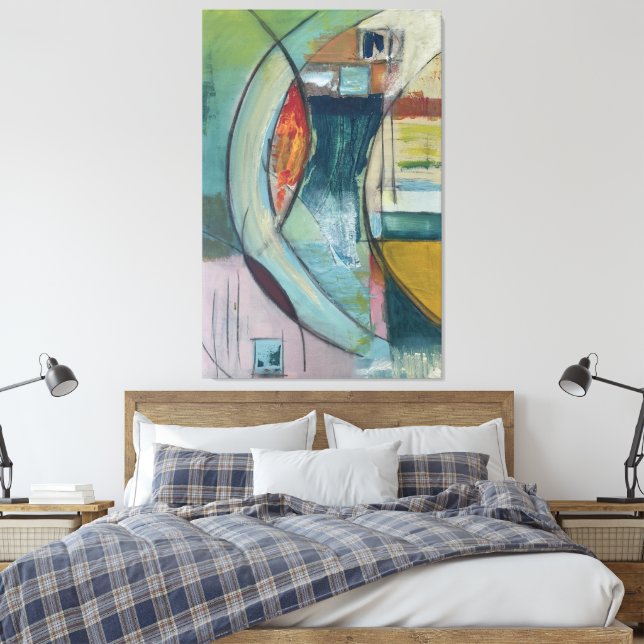 The "Waterfalls" Canvas Print (Insitu(Bedroom))