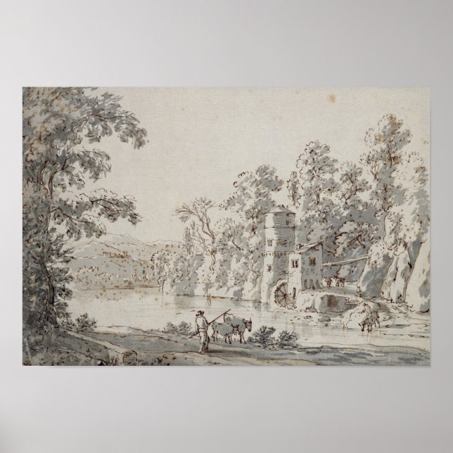 The Watermill by the Ford Poster (Front)