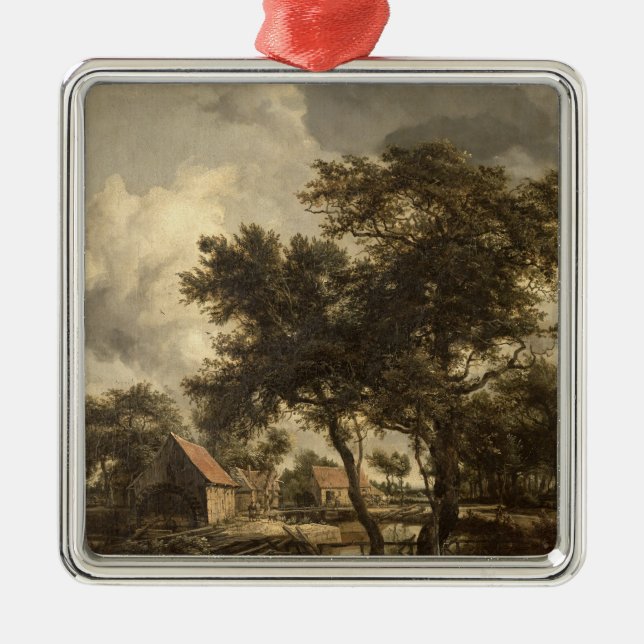 The Watermill, c.1660 Metal Ornament (Front)