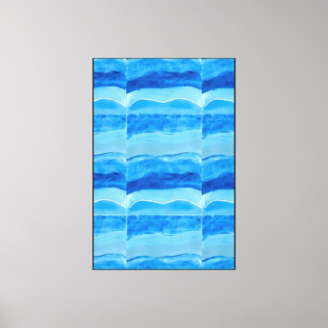 The Watery Waves Canvas Print (Front)