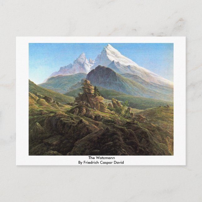The Watzmann By Friedrich Caspar David Postcard (Front)