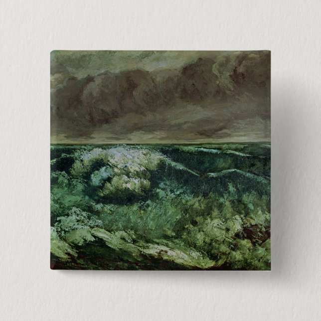 The Wave, after 1870 Pinback Button (Front)