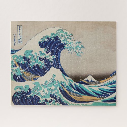 THE WAVE BY HOKUSAI PUZZLE