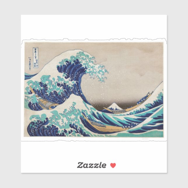 "THE WAVE" BY KATSUSHIKA HOKUSAI STICKER (Sheet)
