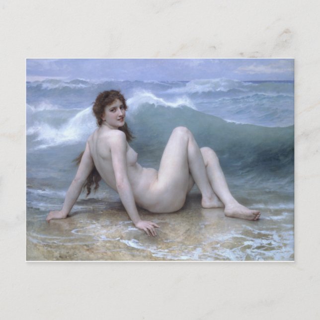 The Wave by William-Adolphe Bouguereau Postcard (Front)