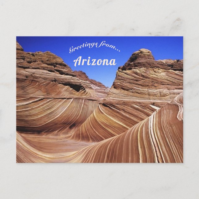 The Wave Coconino County Arizona Postcard (Front)