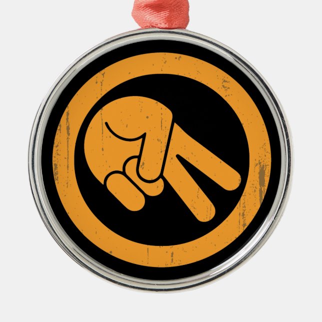 The Wave Metal Ornament (Front)