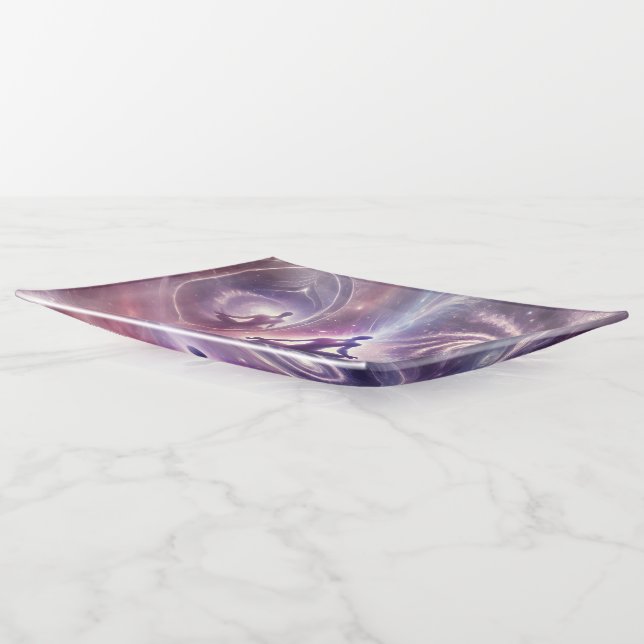 The Wave of Reflection Large Trinket Tray (Angled)