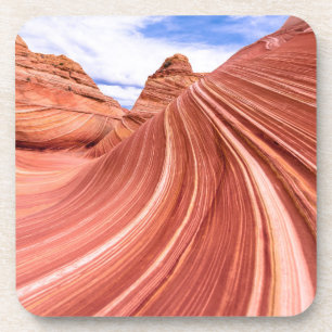 The Wave Sandstone Rock Formation Beverage Coaster