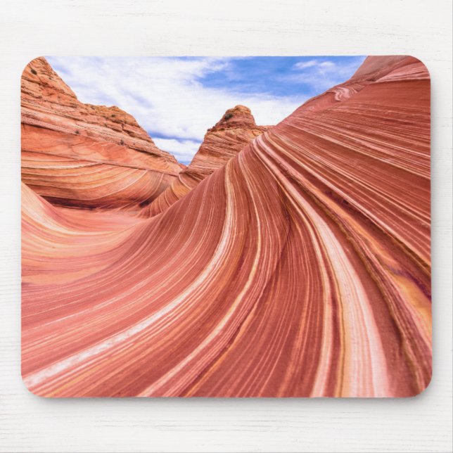 The Wave Sandstone Rock Formation Mouse Pad (Front)