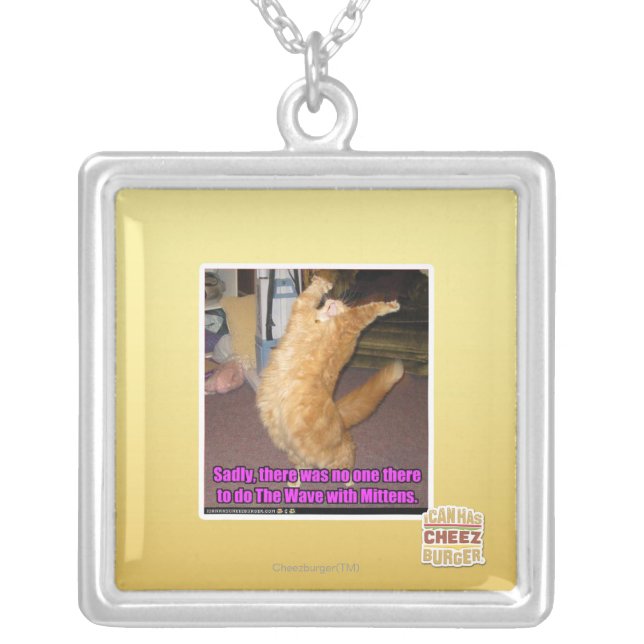 The Wave Silver Plated Necklace (Front)