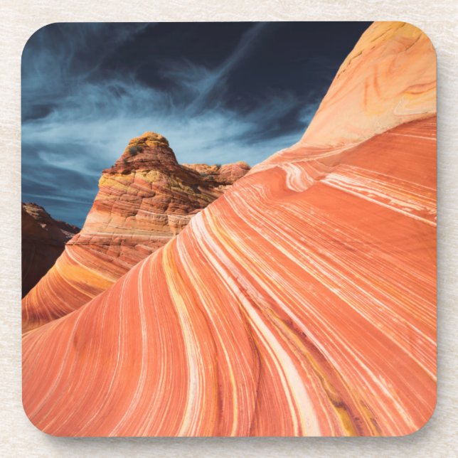 The wave, vermilion cliffs, Arizona Beverage Coaster (Front)